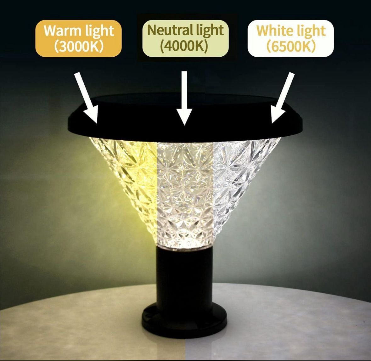 Solar pillar light