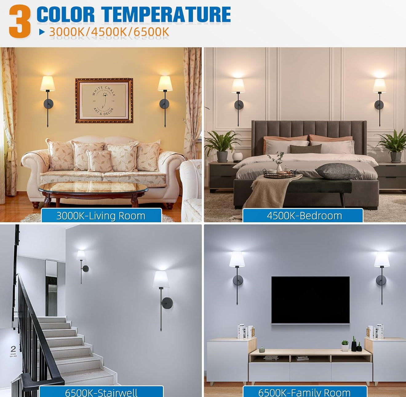 Wireless Wall light high quality rechargeable