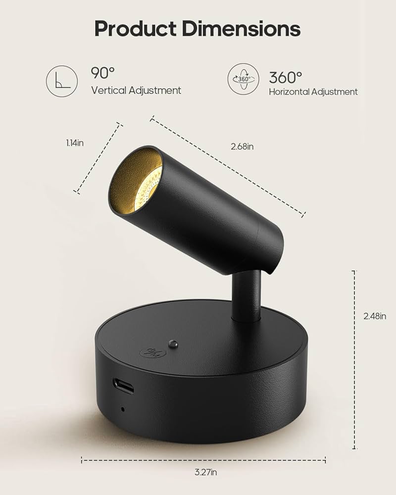 Black spotlight rechargeable