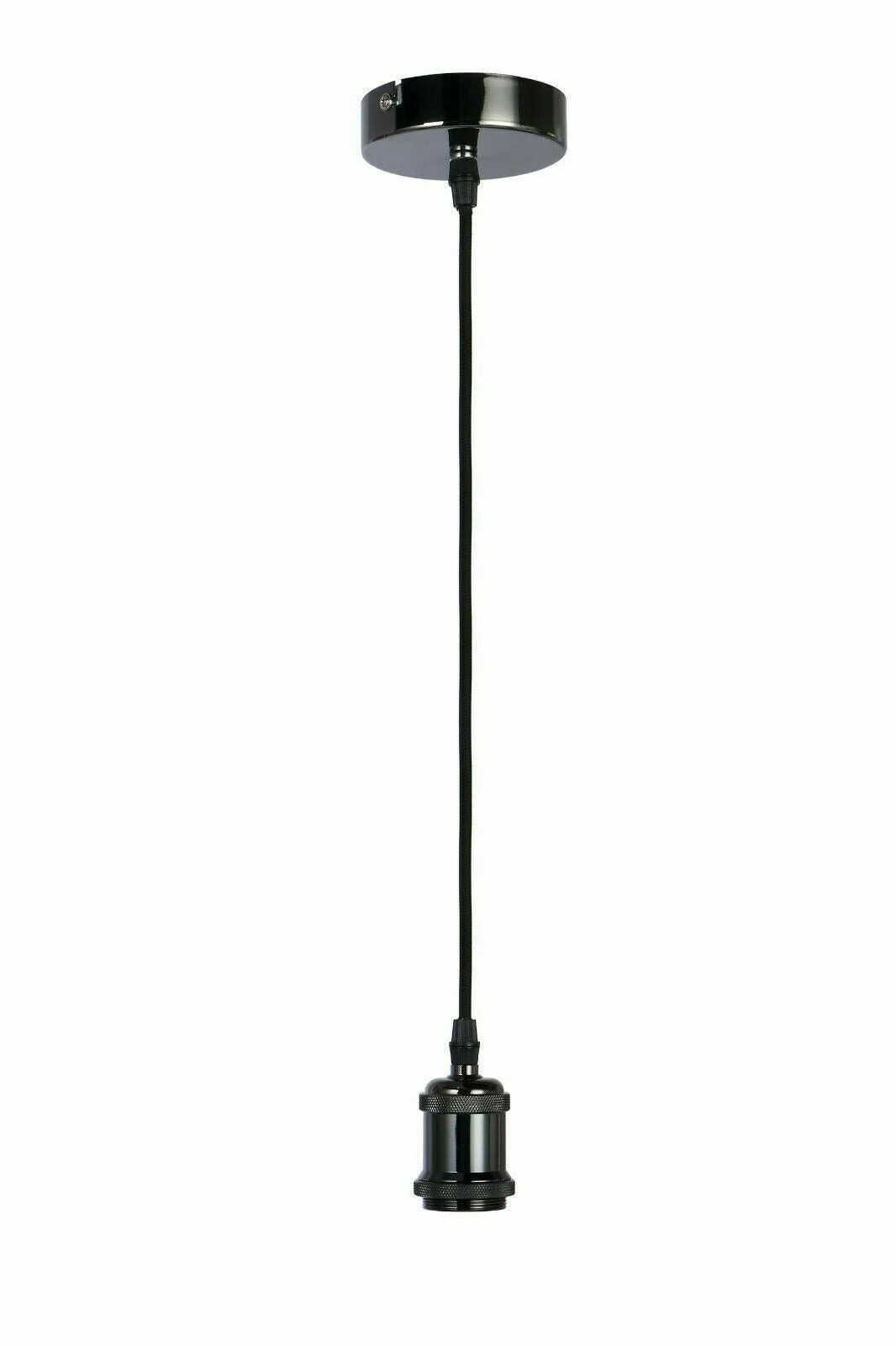 Single black pendant fitting only