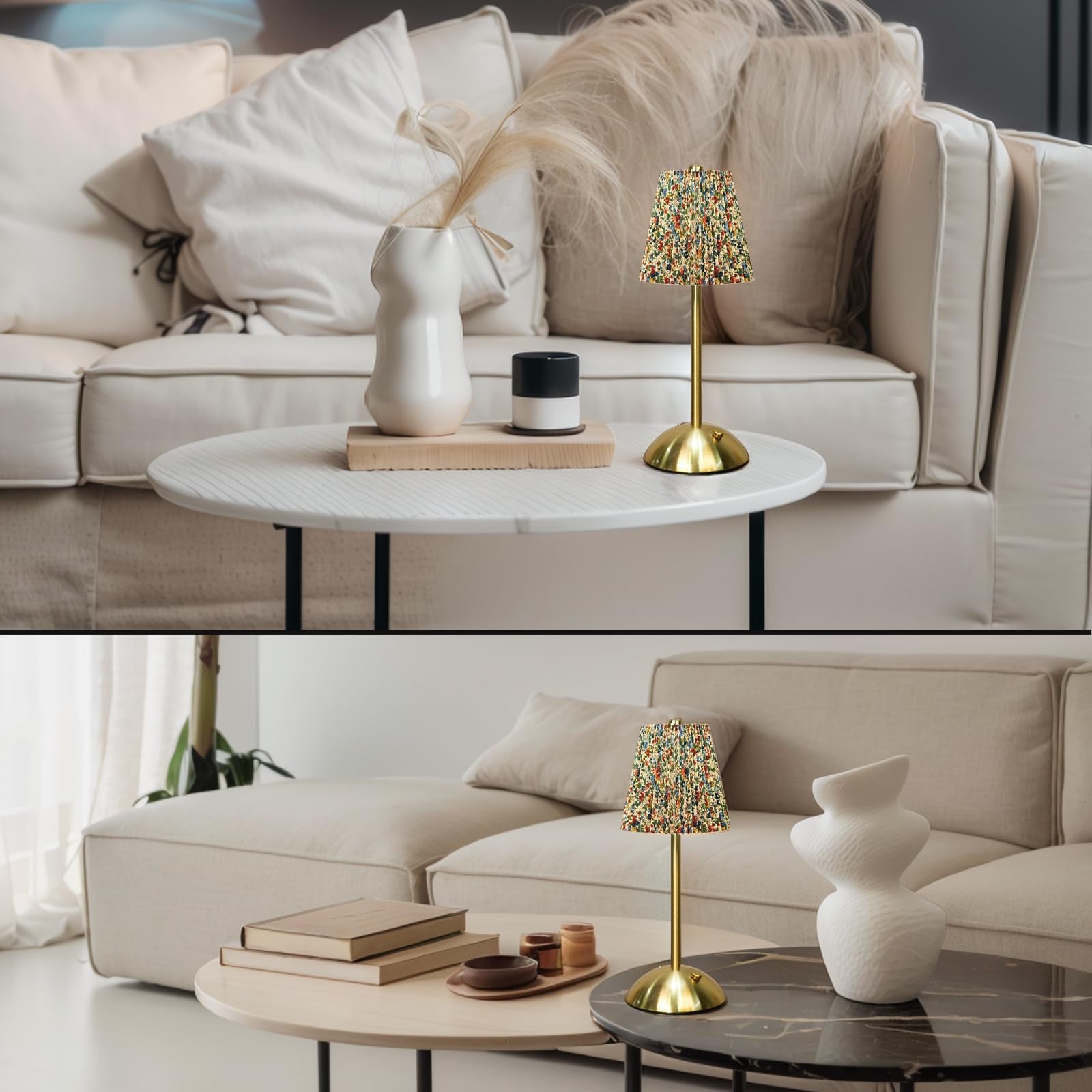 flower rechargeable wireless/cordless restaurant table lamp
