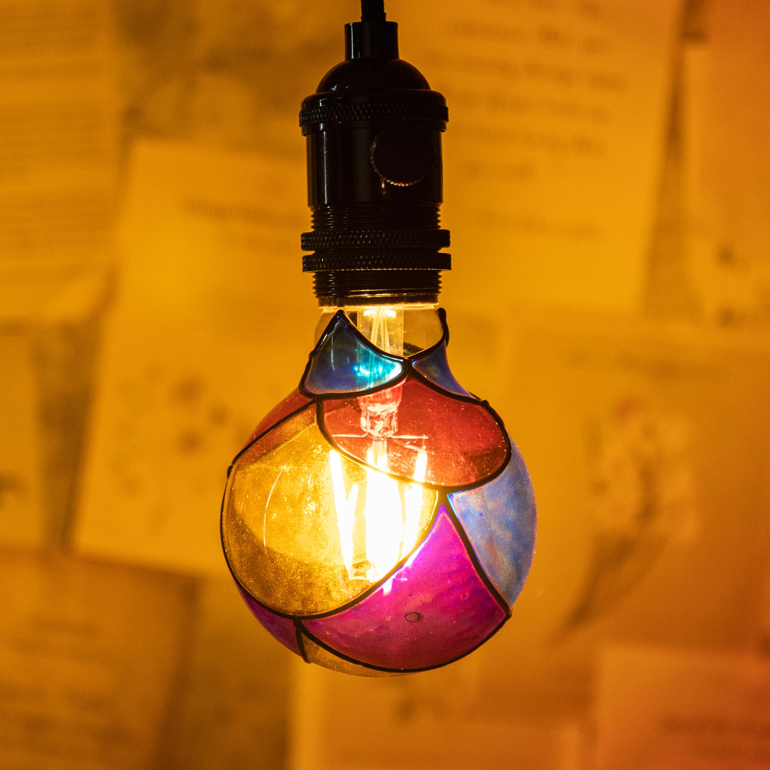 G80 HAND PAINTED ARTISANAL LED BULB