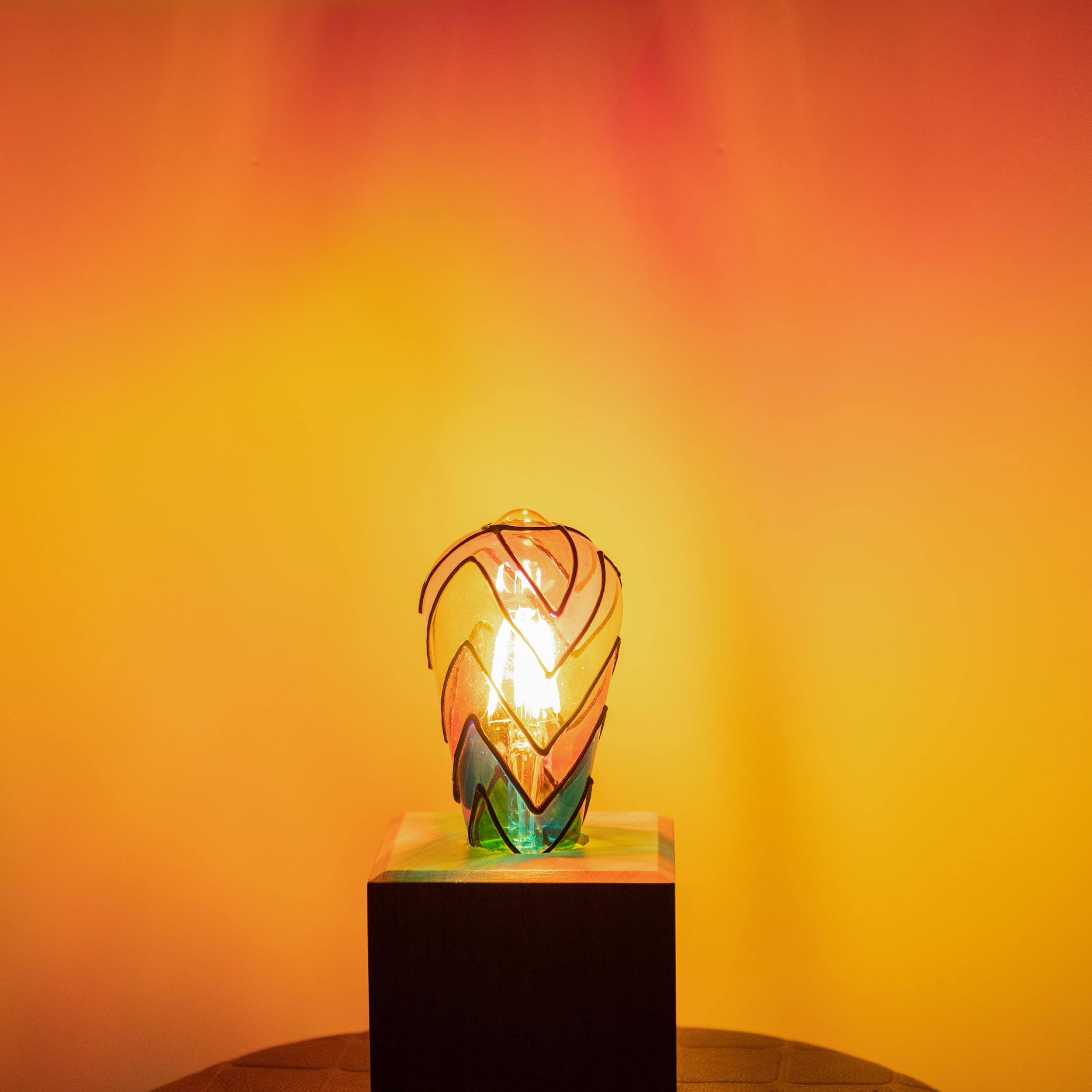 ST64 HAND PAINTED ARTISANAL LED BULB