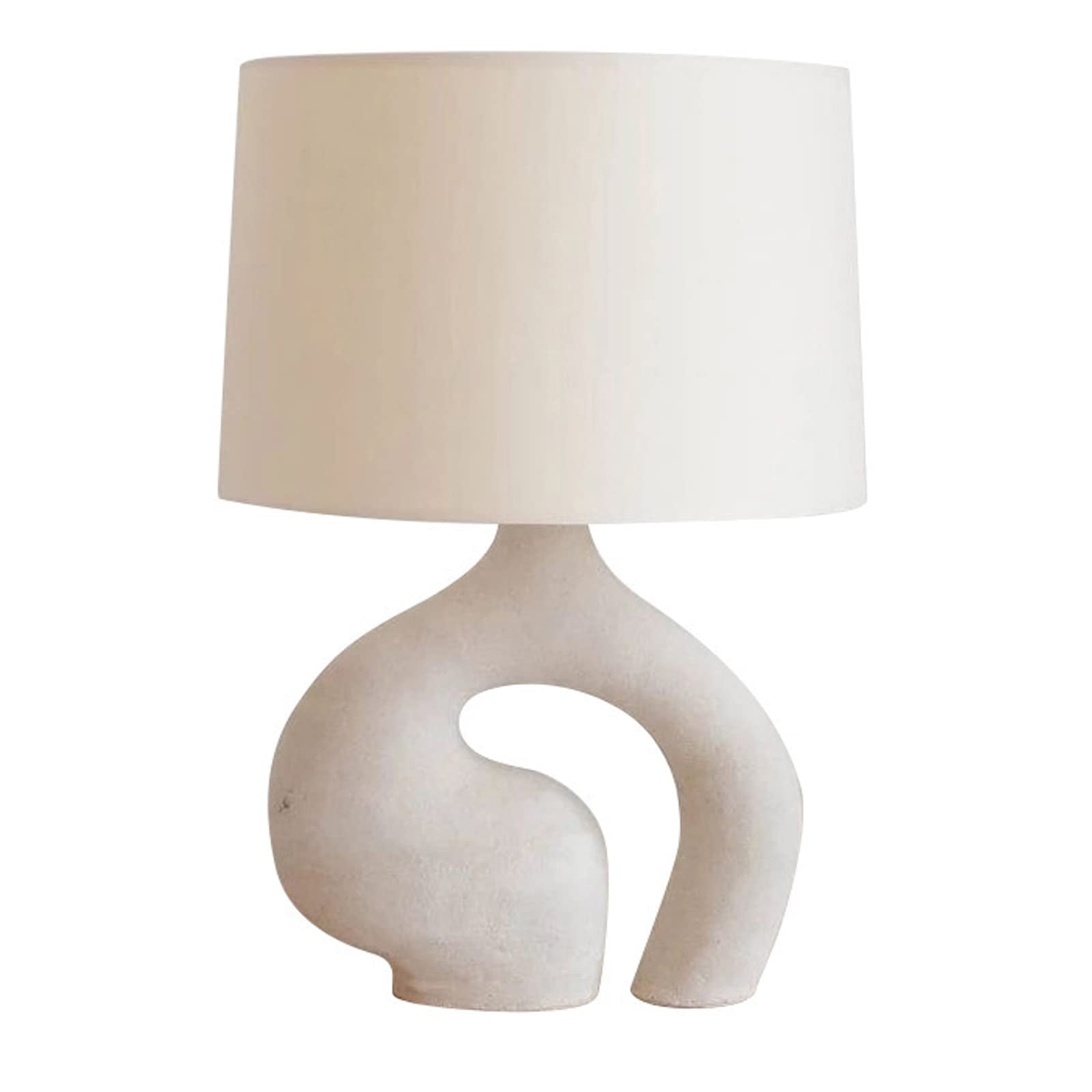All white table lamp