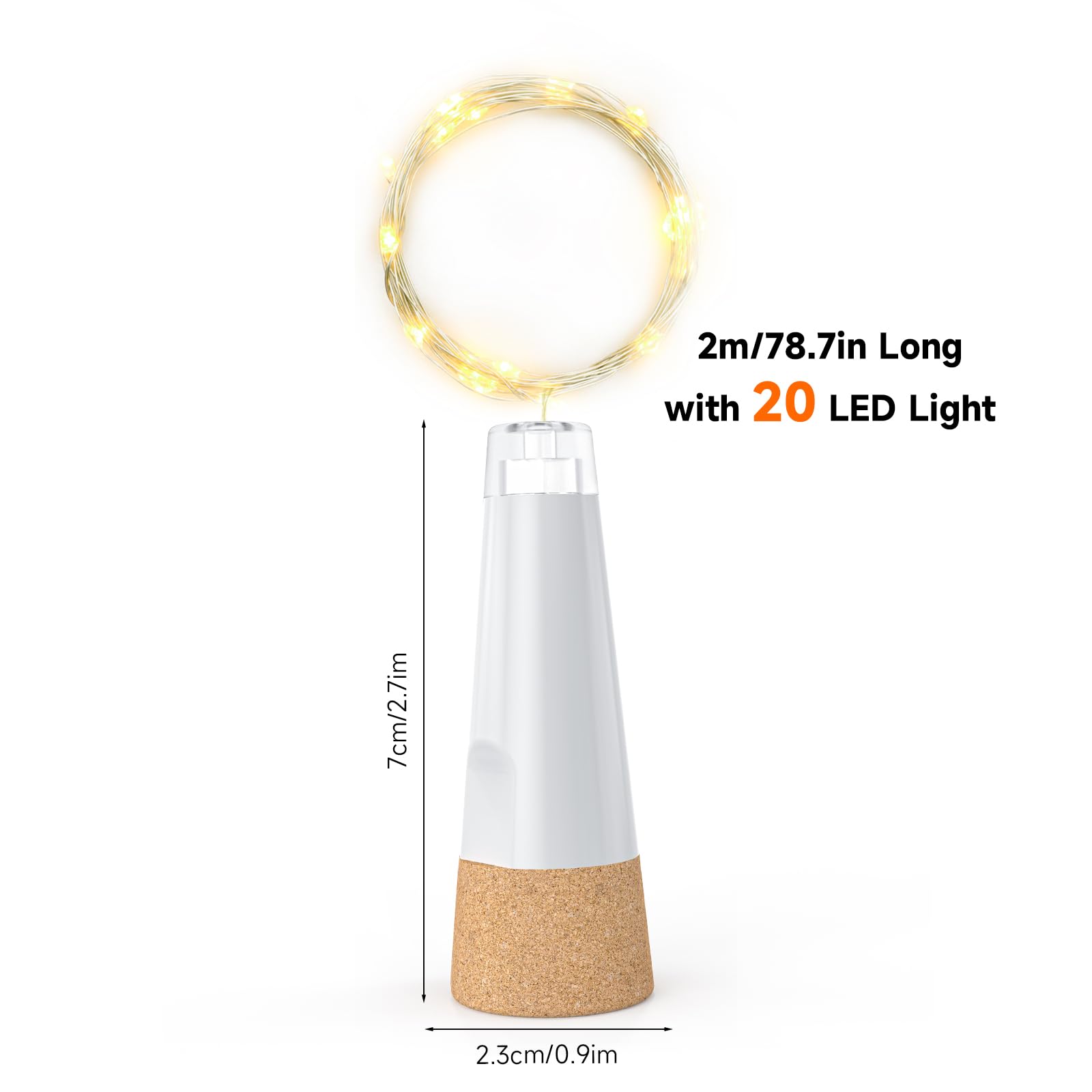 Rechargeable Cork Light
