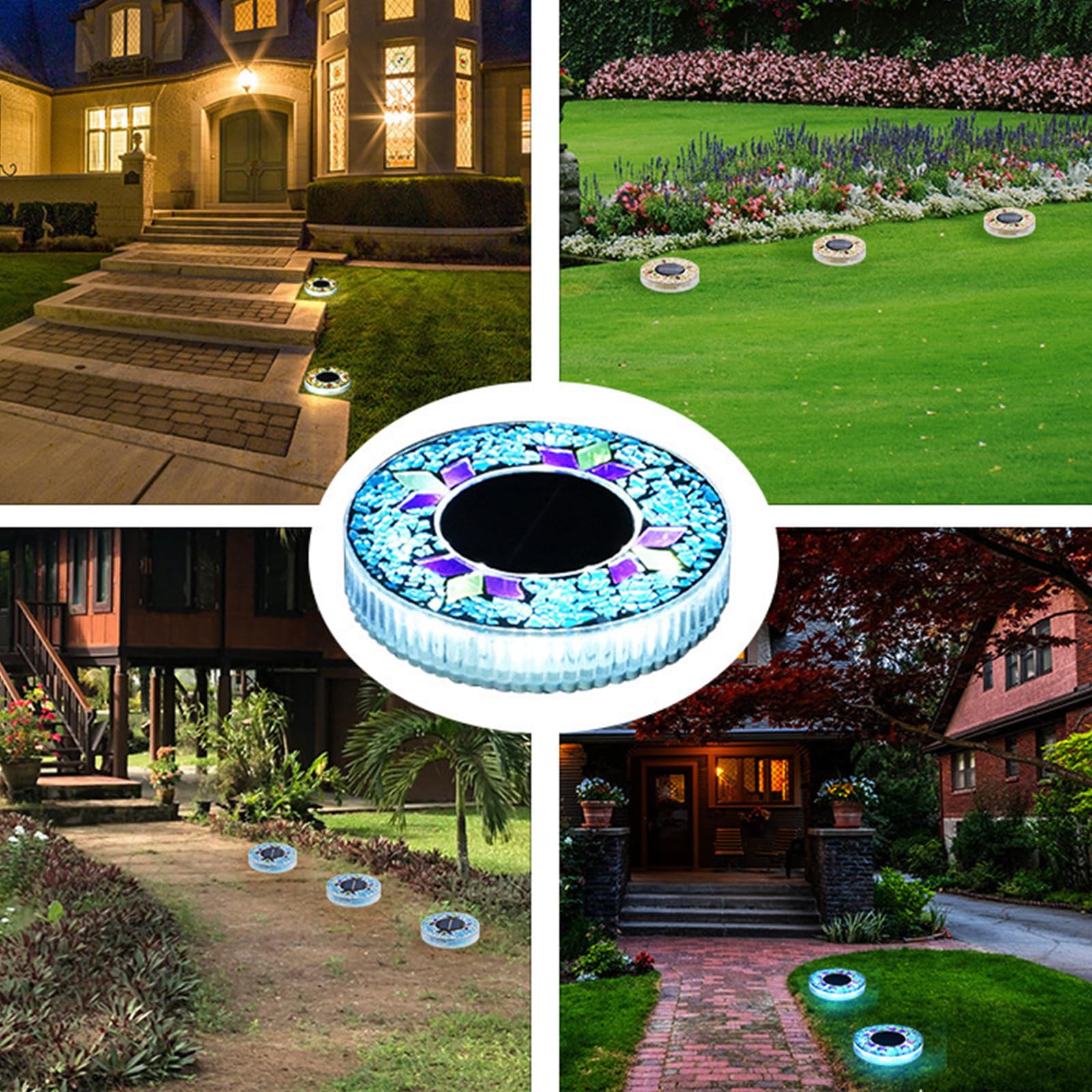Solar inground Blue Mosaic (4 pack) (Copy)