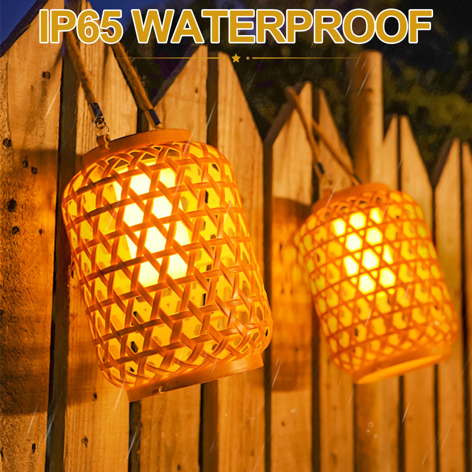 Solar Rattan lantern