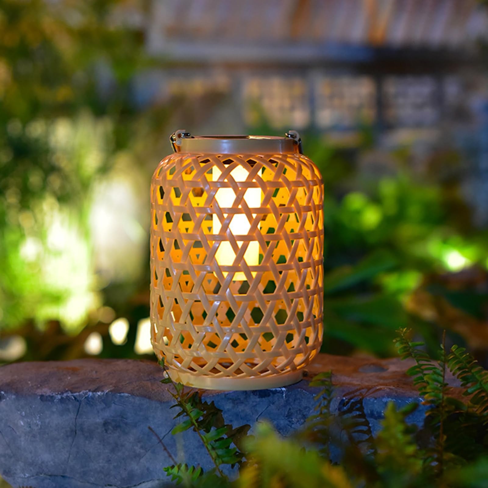 Solar Rattan lantern
