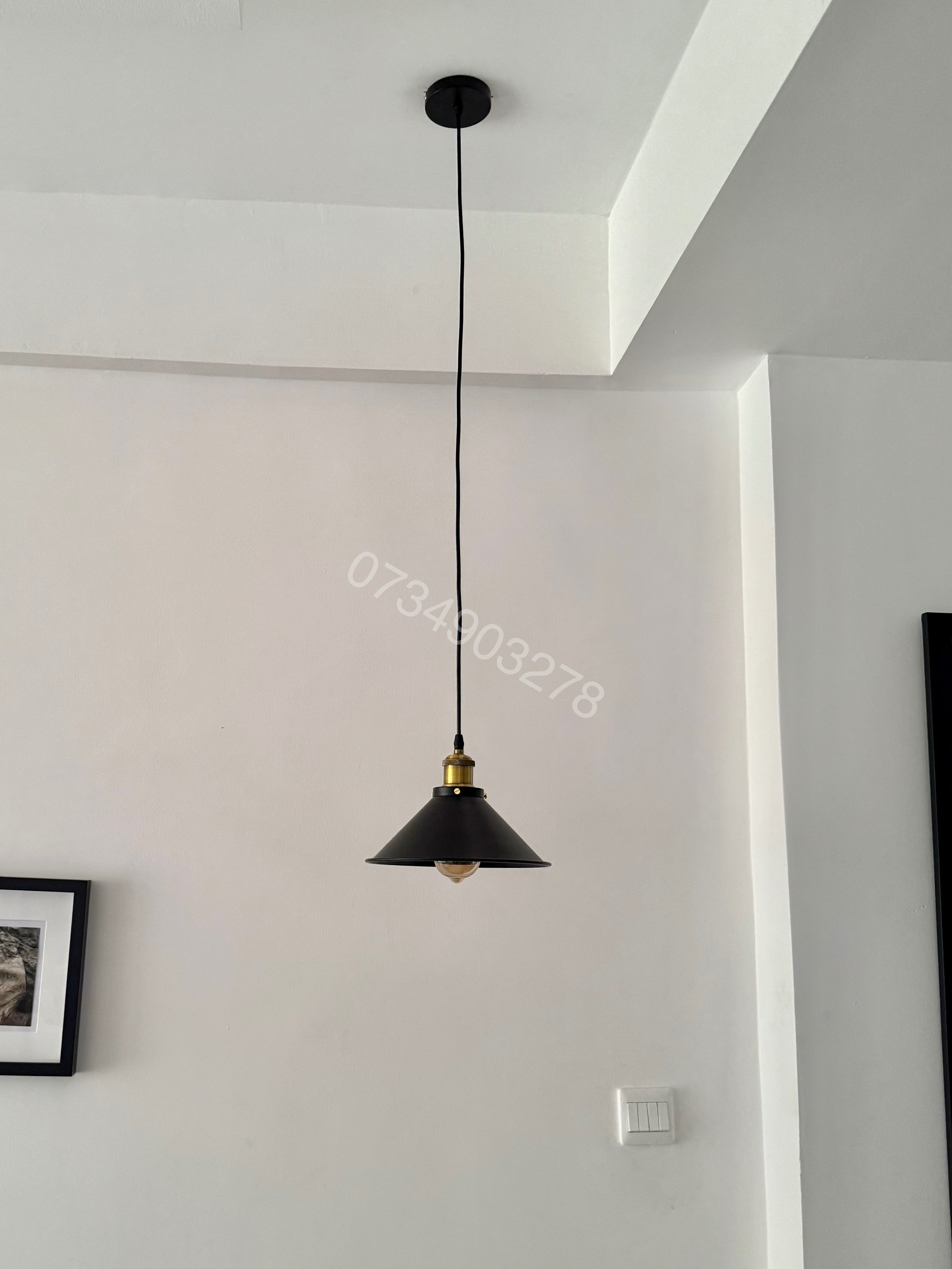 #0767 Andre pendant in black
