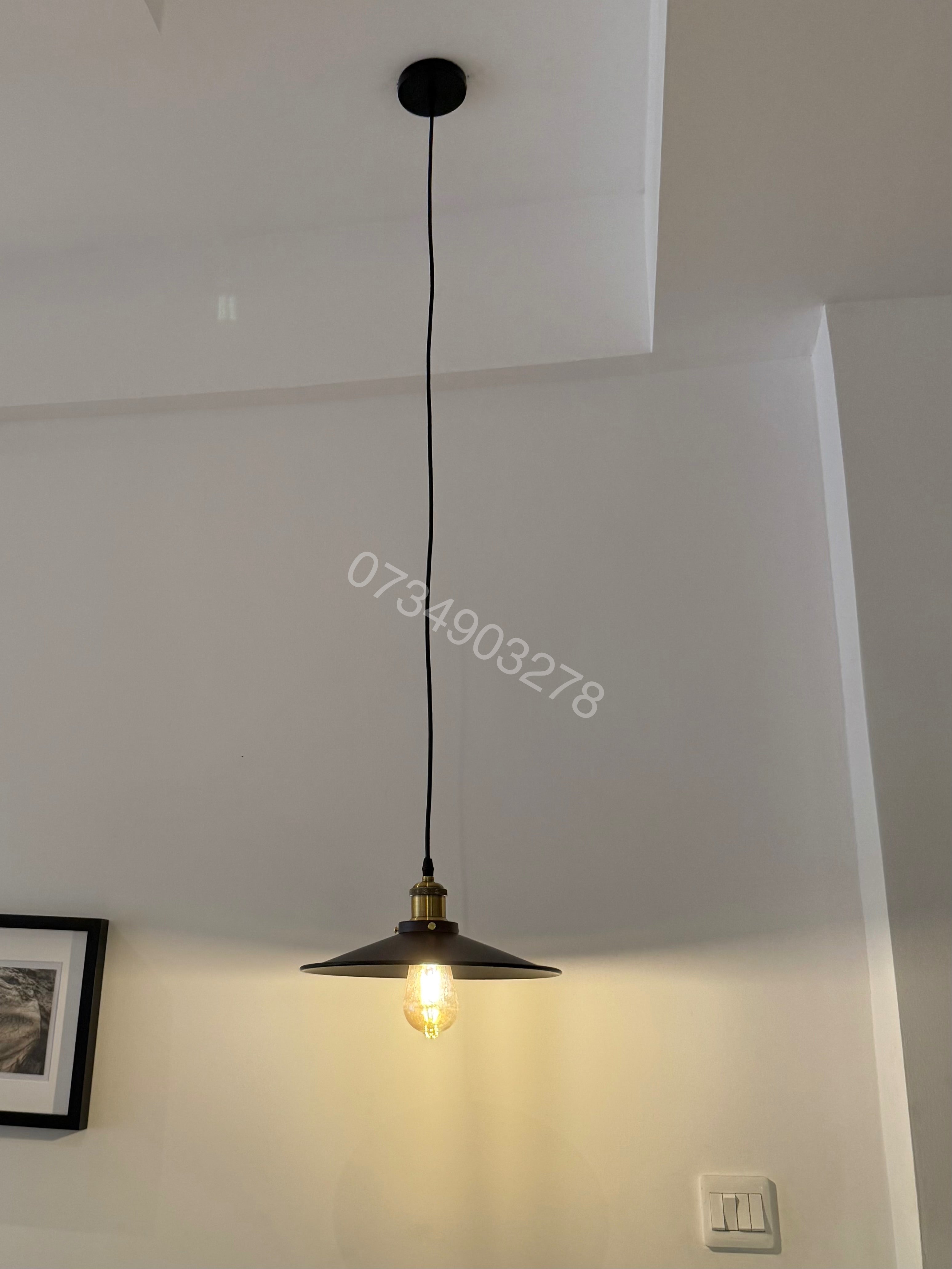 #0810 black pendant flat
