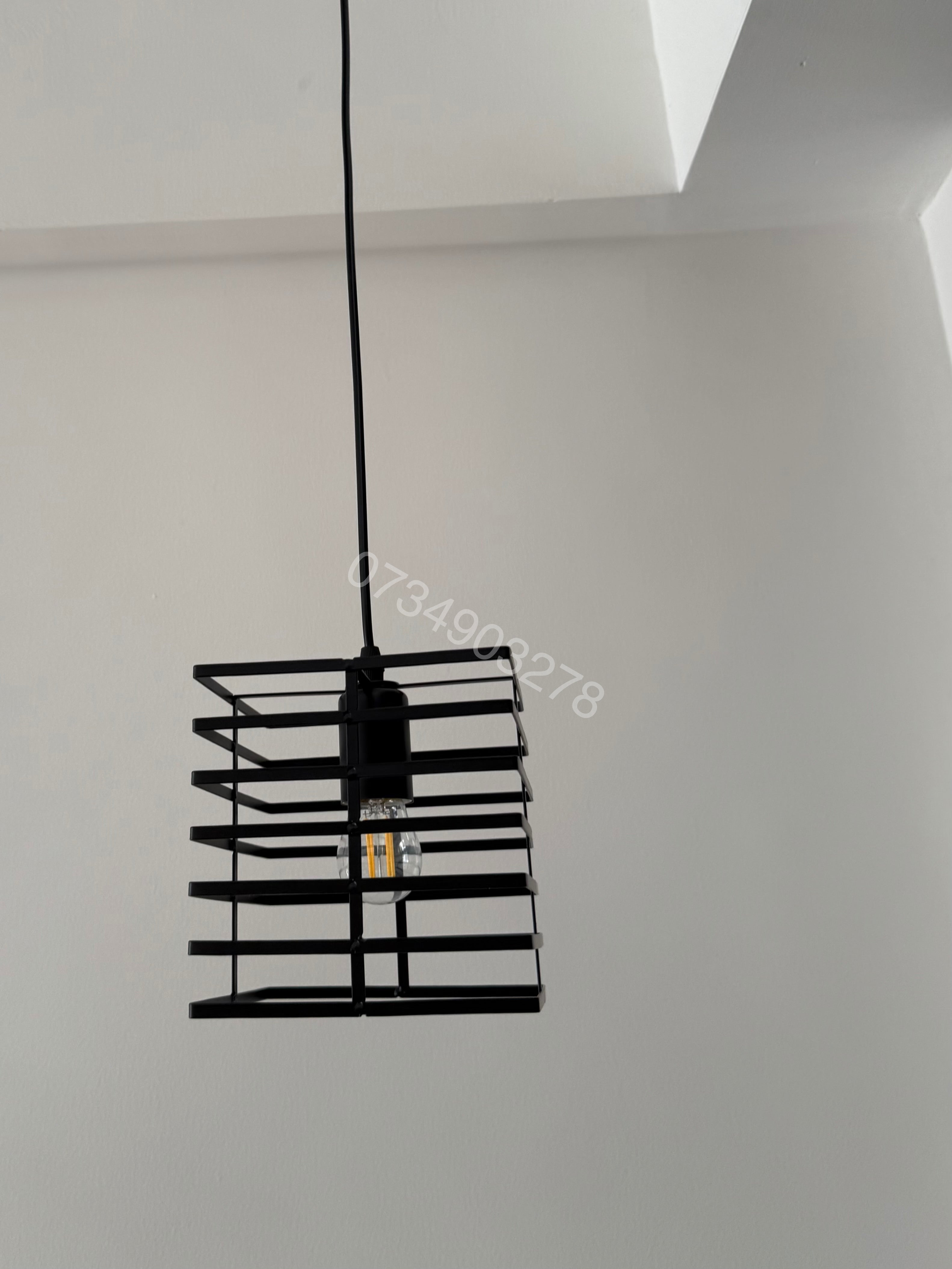 #0759 Black Knight Metal pendant square