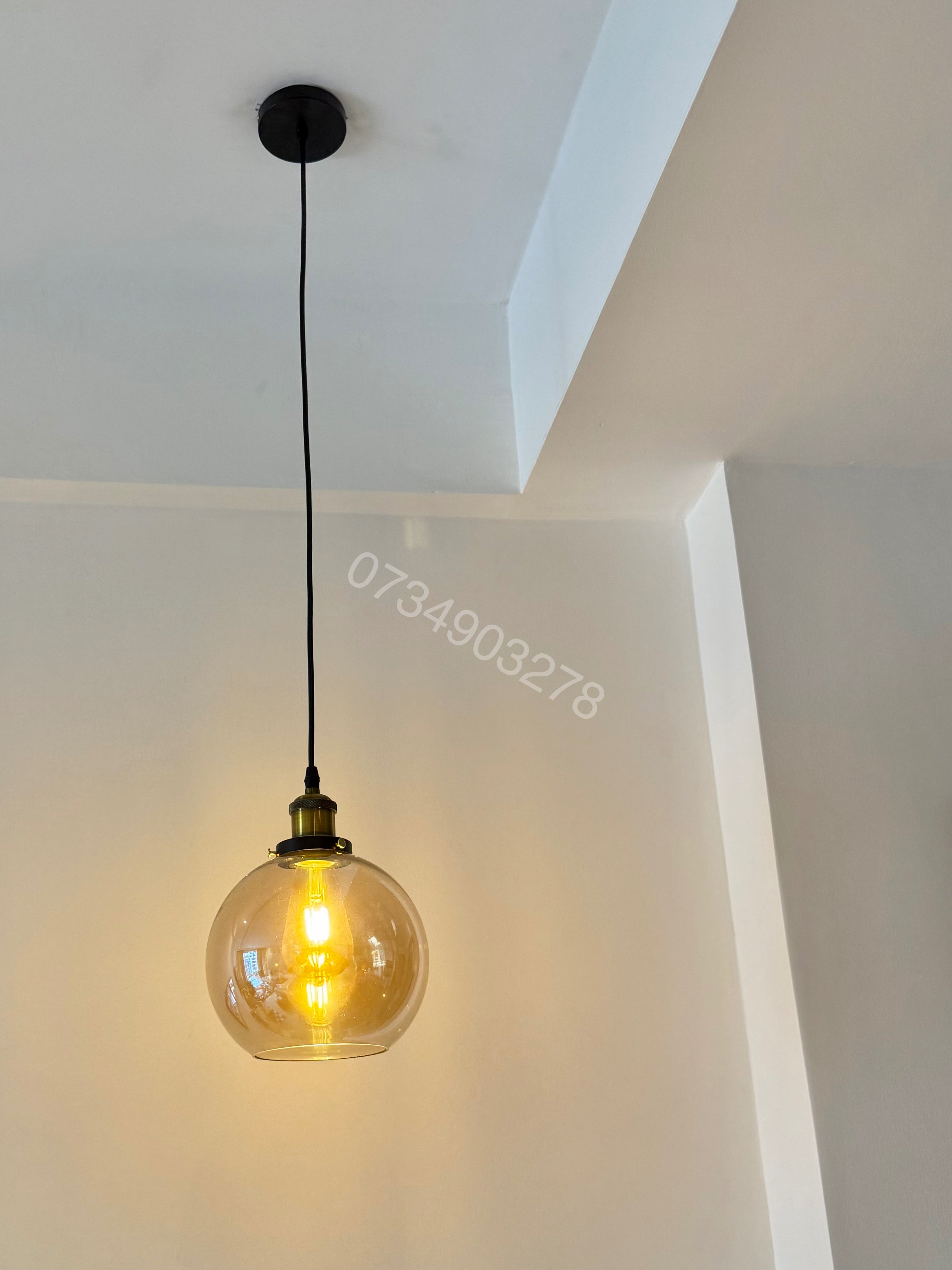 #0757 New york glass pendant