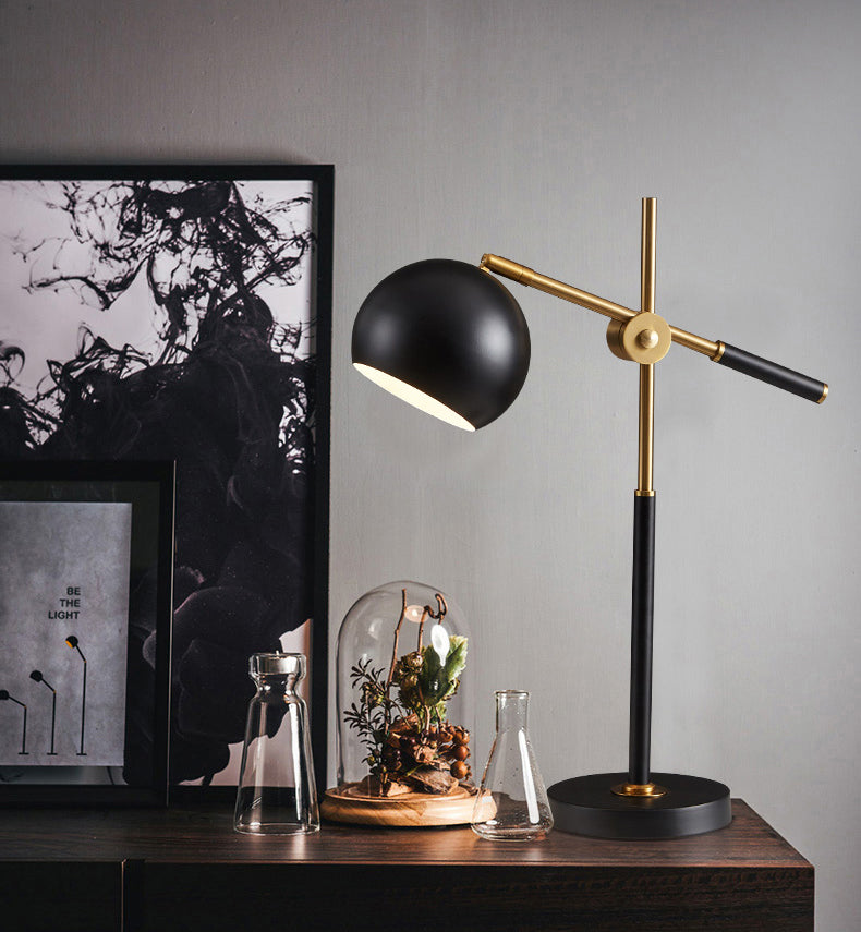 Black and Gold Desk Lamp Nairobi Lights