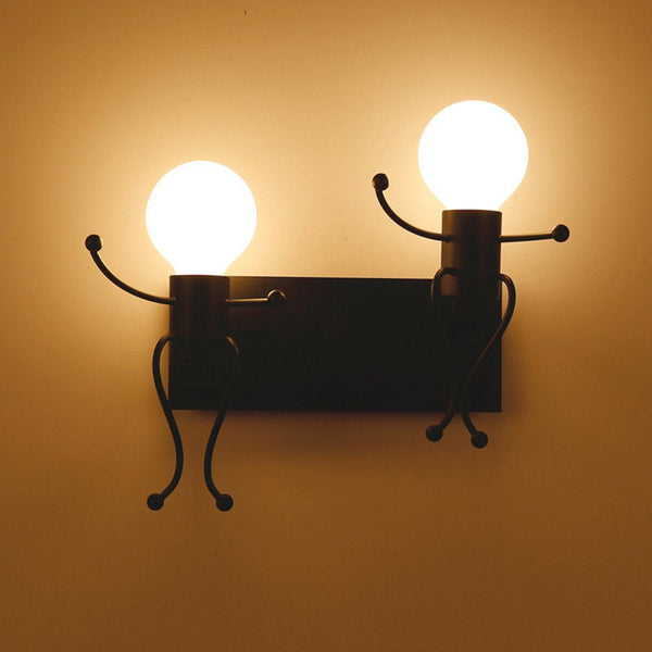 Men in black wall light Nairobi Lights