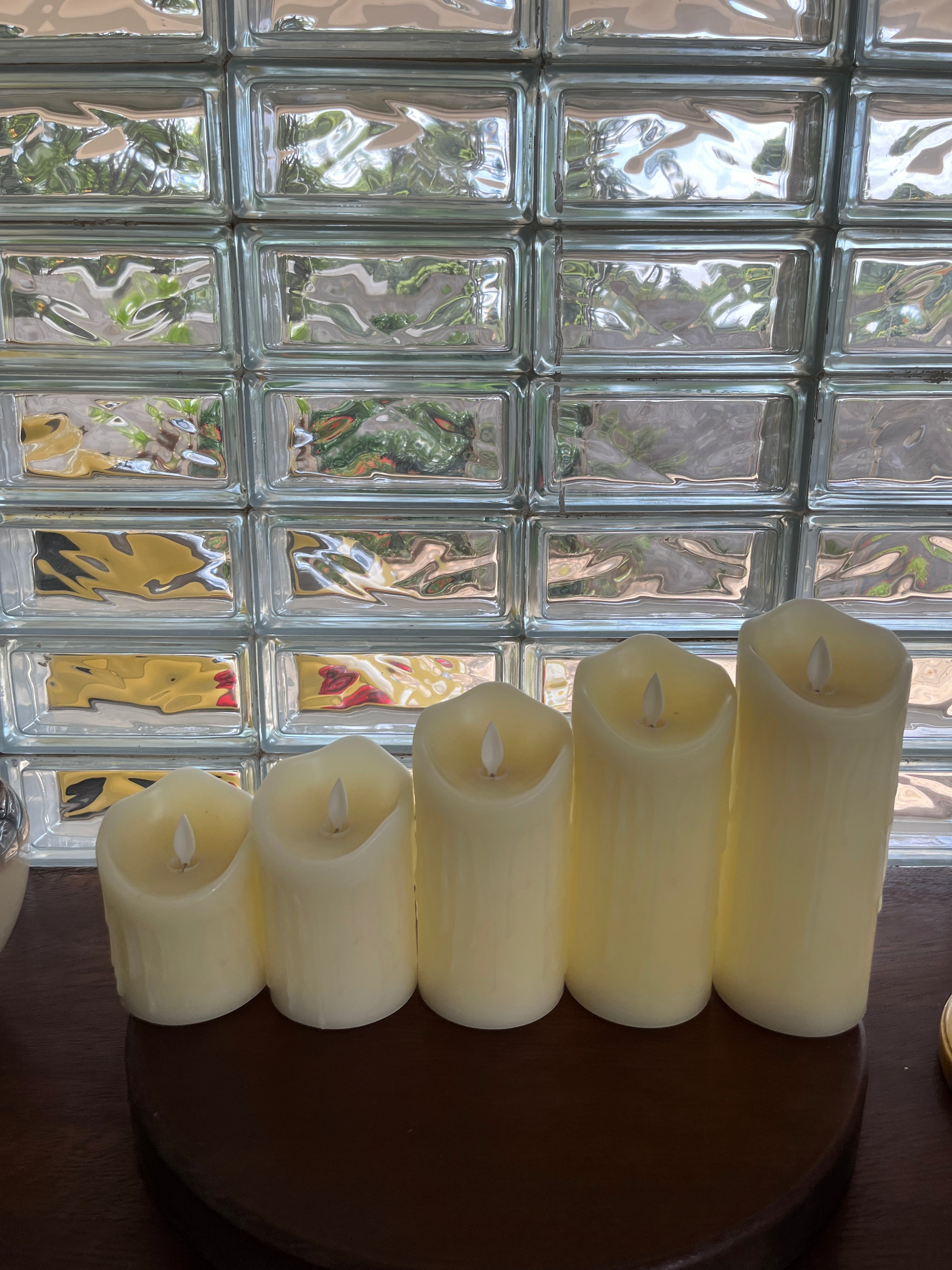 Pack of 5 Realistic Candles