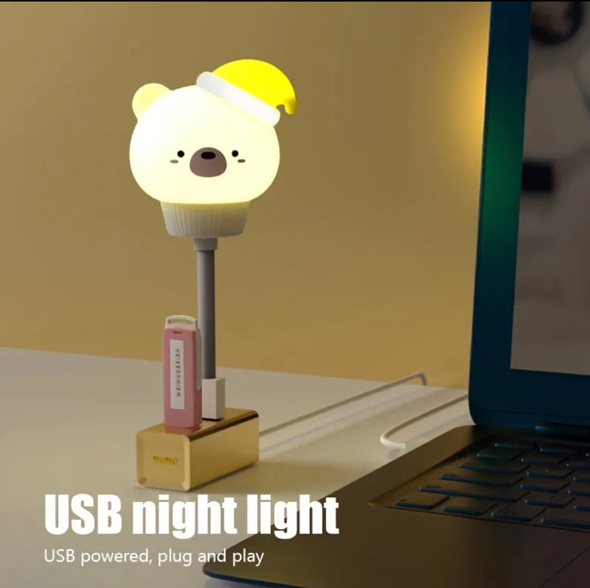 Usb Bear Night light for Kids remote control