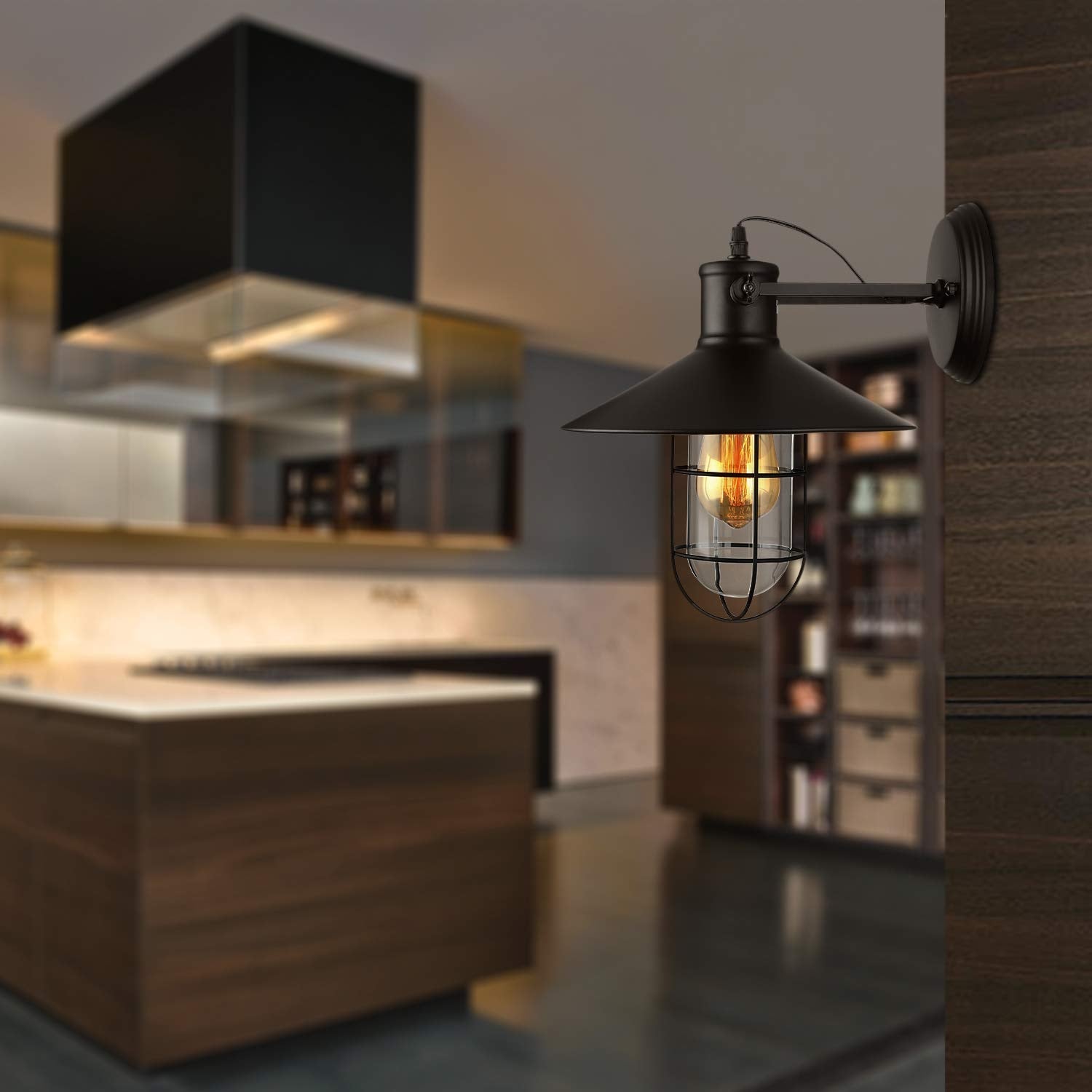 Vintage Black Wall light Nairobi Lights